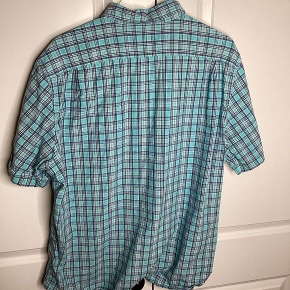 Mens Southern Tide Linen blend Plaid short sleeved button up 2XL - Picture 4 of 6
